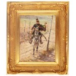 Wojciech Kossak (1856 Paris - 1942 Krakow), Polish Hussar, 1893.