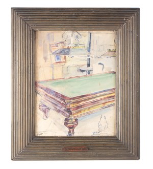 Wladyslaw Podkowiński (1866 Warsaw - 1895 there), Billiards, ca. 1891.