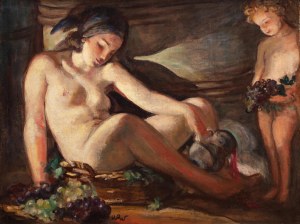 Wojciech Weiss (1875 Leorda in Bukovina - 1950 Krakow), Grapevine. Bacchanalia, 1937.