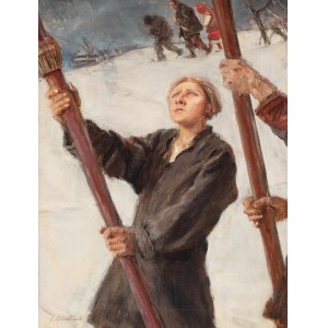 Teodor Axentowicz (1859 Braşov/Romania - 1938 Cracovia), Na Gromniczną (Sulla folgore)