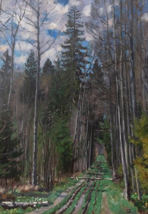 Stanislaw Julianowicz Zhukovsky (1873 Jedrychowice/k. Volkorysk -1944 Pruszkow), Svislocka Forest (Belovezhskaya Pushcha)