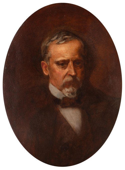 Kazimierz Mordasewicz - przypisywany (1859 Mińsk - 1923 Paryż), Portret Henryka Sienkiewicza