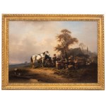 Wilhelm Alexander Meyerheim (1815 Gdańsk - 1882 Berlin), Odpoczynek na wsi, lata 50-te XIX w.