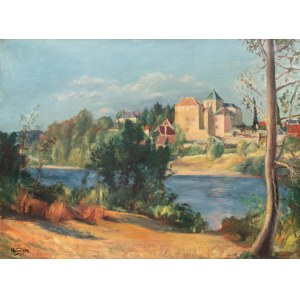 Henryk Hayden (1883 Warszawa - 1970 Paryż), Pejzaż Dordogne w Meyronne, ok. 1930 r.