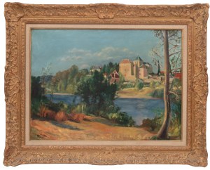 Henryk Hayden (1883 Warszawa - 1970 Paryż), Pejzaż Dordogne w Meyronne, ok. 1930 r.