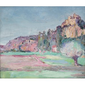 Włodzimierz Terlikowski (1873 Poraj - 1951 Paryż), Pejzaż z południa Francji/Martwa natura (obraz dwustronny), 1919 r.