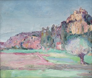 Włodzimierz Terlikowski (1873 Poraj - 1951 Paris), Landscape from the South of France/still life (double-sided painting), 1919.