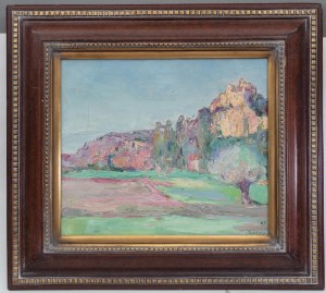 Włodzimierz Terlikowski (1873 Poraj - 1951 Paris), Landscape from the South of France/still life (double-sided painting), 1919.