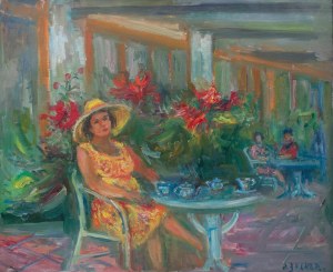 Jacob Zucker (1900 Radom - 1981 New York), Afternoon tea