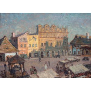 Abraham Neumann (1873 Sierpc - 1942 Kraków), Rynek w Kazimierzu nad Wisłą