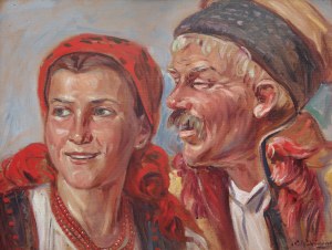 Wincenty Wodzinowski (1866 Igołomnia near Miechów - 1940 Kraków), Peasant couple