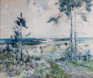 Marian Mokwa (1889 Malary - 1987 Sopot), Road by the Sea, 1930s.