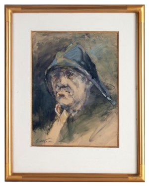 Marian Mokwa (1889 Malary - 1987 Sopot), Fisherman, 1950.