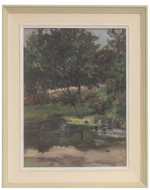 Eugeniusz Dzierzencki (1905 Warsaw - 1990 Sopot), Tleń. Black Water.