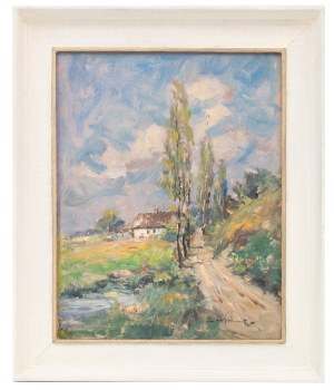 Eugeniusz Dzierzencki (1905 Warsaw - 1990 Sopot), Rural Landscape