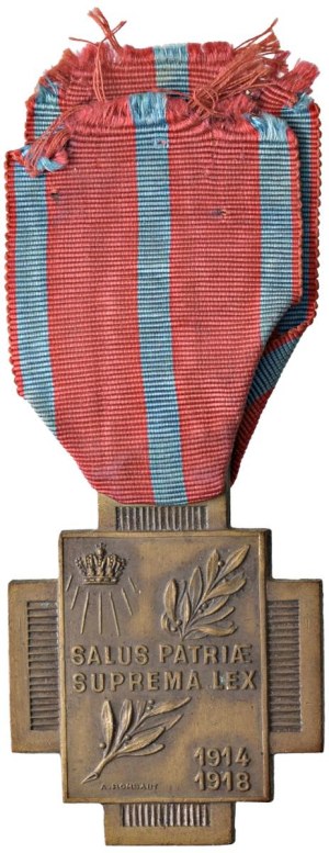 Orders and Decorations - Belgium. Albert I (1909-1934). War Cross for.