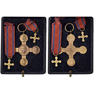 Orders and Decorations - Stato Pontificio. Croce Lateranense con doppio mig...