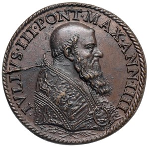 Papal Medals Collection - Julius III (1550-1555). Medal a.IV. The construction...