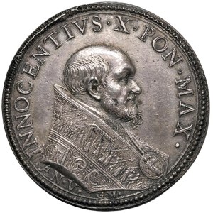 Papal Medals Collection - Innocenzo X (1644-1655). Medaglia a.V. Per la cost...