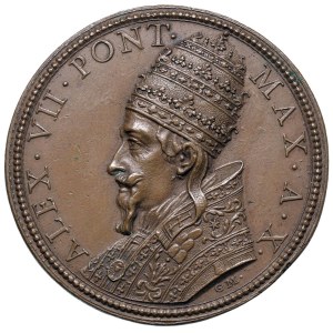 Zbierka pápežských medailí - Alexander VII (1655-1667). Výročná medaila 1664 ...