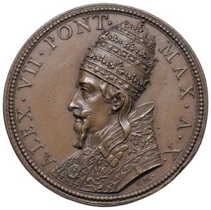 Papal Medals Collection - Alexander VII (1655-1667). Annual medal 1664 ...