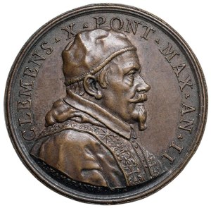 Papal Medals Collection - Clement X (1670-1676). Medal 1671 a.II. Canons...