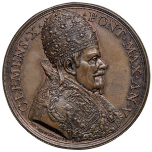 Papal Medals Collection - Clement X (1670-1676). Medal 1675 a.V. For the a...