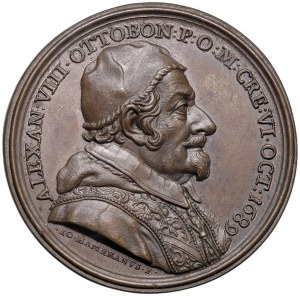 Papal Medals Collection - Alexander VIII (1689-1691). Medal 1689. Election.