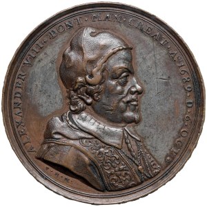 Papal Medals Collection - Alexander VIII (1689-1691). Medal 1689. Election.
