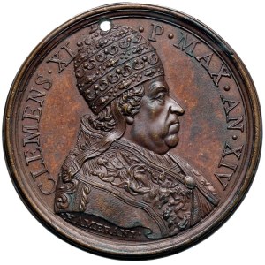 Papal Medals Collection - Clement XI (1700-1721). Medal 1714 a.XIV. For ...