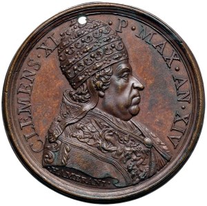 Papal Medals Collection - Clement XI (1700-1721). Medal 1714 a.XIV. For ...