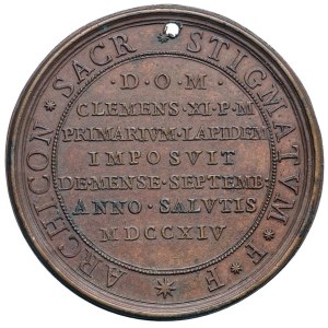 Papal Medals Collection - Clement XI (1700-1721). Medal 1714 a.XIV. For ...