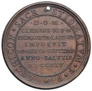 Papal Medals Collection - Clement XI (1700-1721). Medal 1714 a.XIV. For ...