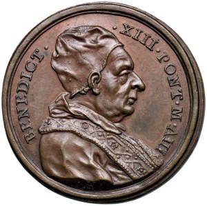 Papal Medals Collection - Benedict XIII (1724-1730). Medal 1726 a.III. P...