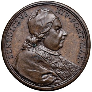 Papal Medals Collection - Benedetto XIV (1740-1758). Medaglia 1741. Per il r...