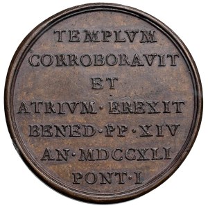 Papal Medals Collection - Benedetto XIV (1740-1758). Medaglia 1741. Per il r...