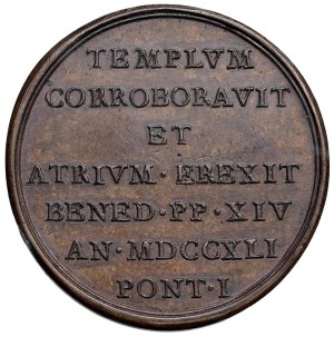 Papal Medals Collection - Benedict XIV (1740-1758). Medal 1741. For the r...