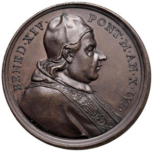 Papal Medals Collection - Benedict XIV (1740-1758). Medal 1750 a.X.IVB. ...