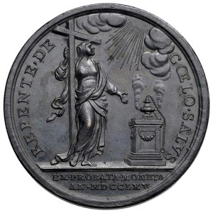 Papal Medals Collection - Clement XIII (1758-1769). Medal 1765 a.VIII. M...