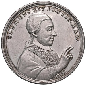 Papal Medals Collection - Clemente XIV (1769-1774). Medaglia 1773 a.VI. Cacc...