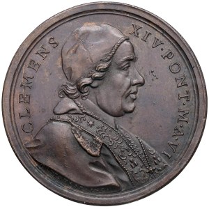 Papal Medals Collection - Clemente XIV (1769-1774). Medaglia 1774 a.VI. Cacc...