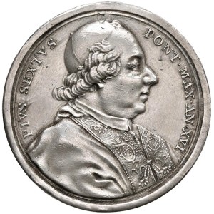Papal Medals Collection - Pius VI (1775-1779). Medal 1790 a.XVI. For the abo...