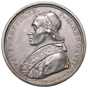 Papal Medals Collection - Pio VII (1800-1823). Medaglia annuale 1807 a.VIII....