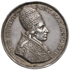 Papal Medals Collection - Pius VII (1800-1823). Annual medal 1816 a.XVII....