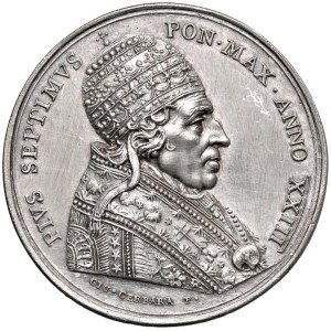 Papal Medals Collection - Pio VII (1800-1823). Medaglia annuale 1822 a.XXIII...