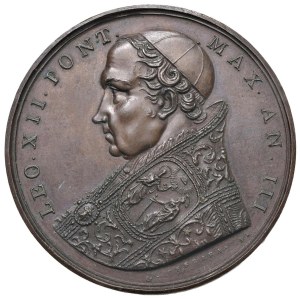 Papal Medals Collection - Leo XII (1823-1829). Annual medal 1826 a.III...