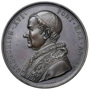 Papal Medals Collection - Gregorio XVI (1831-1846). Medaglia 1834 a.IV. Rifo...