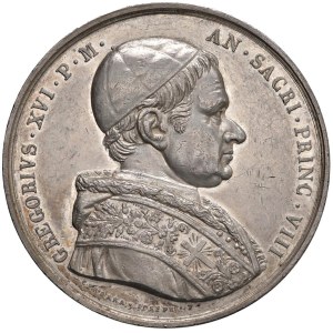 Papal Medals Collection - Gregorio XVI (1831-1846). Medaglia annuale 1838 a....