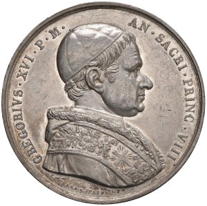Papal Medals Collection - Gregory XVI (1831-1846). Annual medal 1838 a....