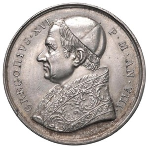 Papal Medals Collection - Gregory XVI (1831-1846). Medal 1838 a.VIII. Op.